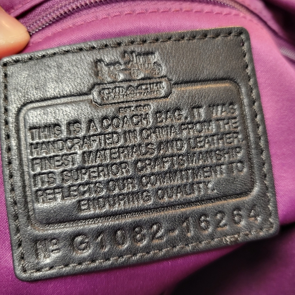 Vintage Coach Madison Gathered Leather Satchel - Picture 12 of 15